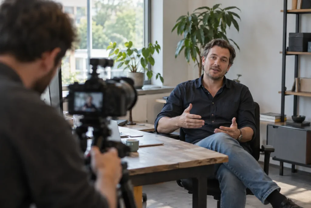 personal branding – ondernemer voor de camera