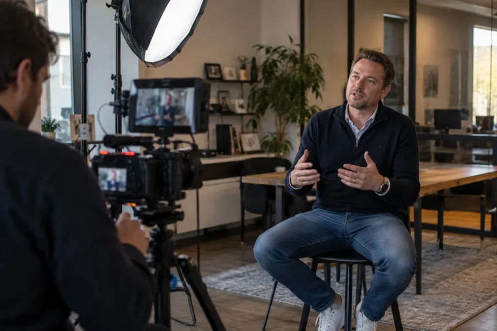 talking head video voor personal branding